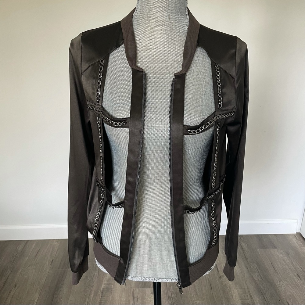 Chocolate 🍫 Satin Jacket 💋